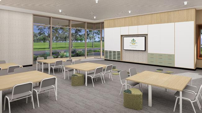 A classroom inside Westminster Schools new build. Picture: Supplied