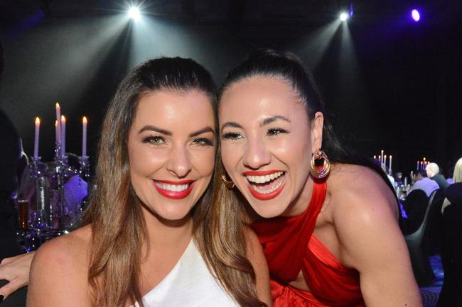 Samara Diflo and Taylor Bloomfield at Gold Coast Business Excellence Awards at The Star Gold Coast. Pic: Regina King