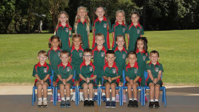 My First Year. Nambour Christian College Prep L – James B, Jamie O, Monty W, Relja D, Jacob H, Connor M, Lyla W, Layla H, Beau J, Georgia H, Marilia A, Lucca B, Lilliana H, Oriel S, Lily M, Georgia G with Mrs Lanham and Mrs Mellowes. Picture: Contributed
