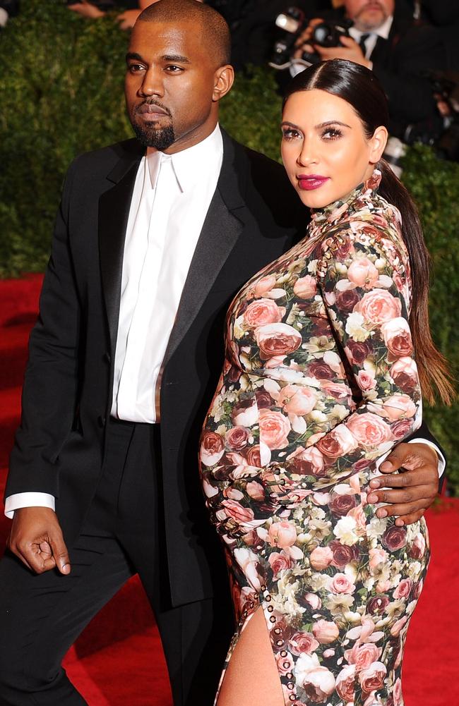 Kim and Kanye were married in 2014 after knowing each other for years. Pictured in 2013 when Kim was pregnant with daughter North. Picture: Getty Images