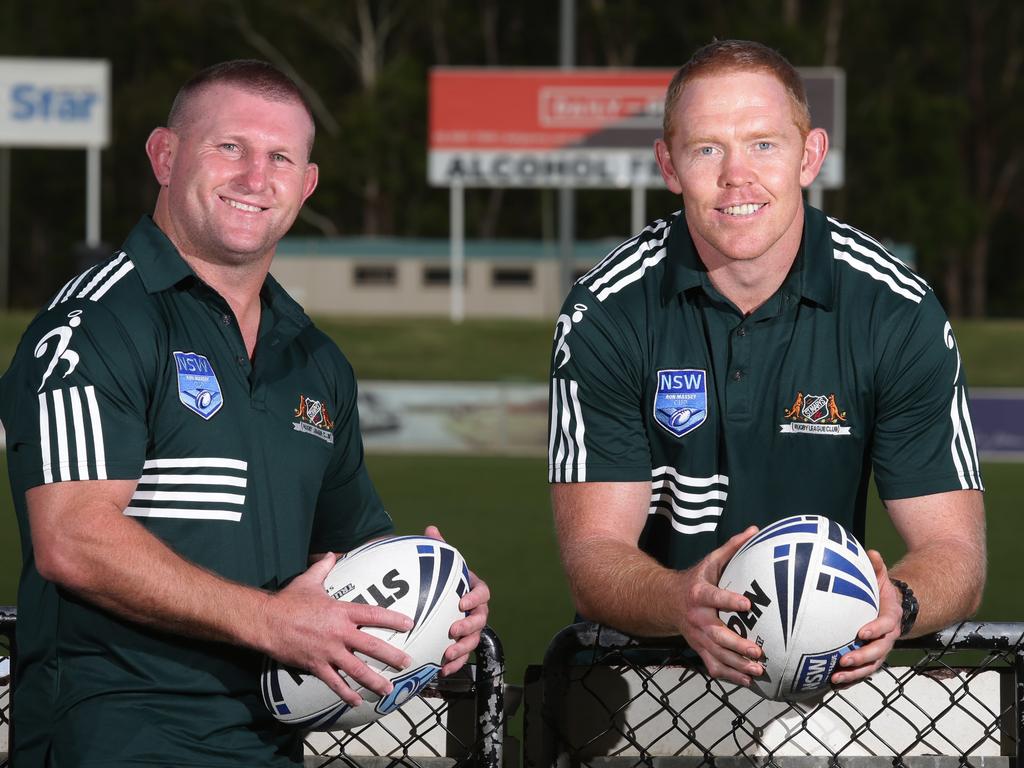 St Marys head coaches Brad Drew (left) and Luke Swain.