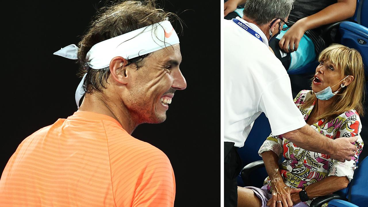 Rafael Nadal found the situation funny.