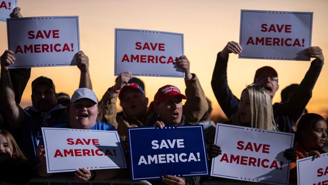 We are told that Trump invited to his rallies people who were so angry over their circumstances that they wanted to “join his assault on America”. Picture: AFP