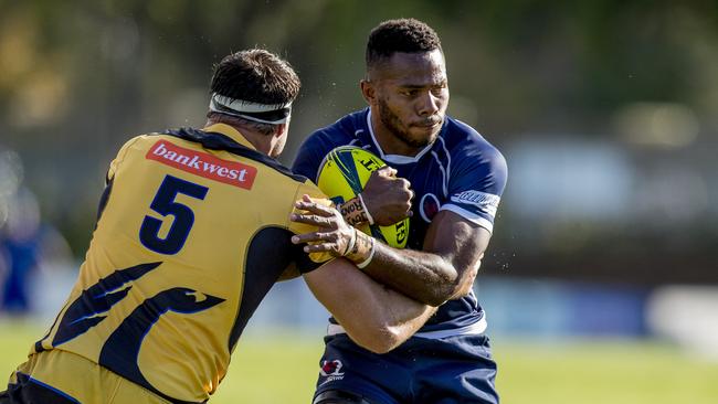 Filipo Daugunu in action for Queensland Country in a National Rugby Championship last year. Picture: Jerad Williams