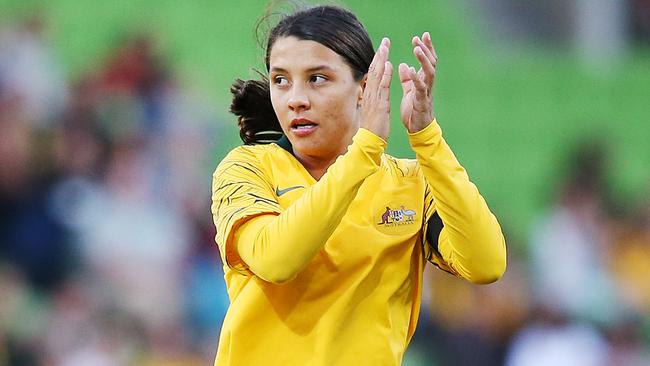 All eyes will be on Sam Kerr at the World Cup. Picture: Getty Images 