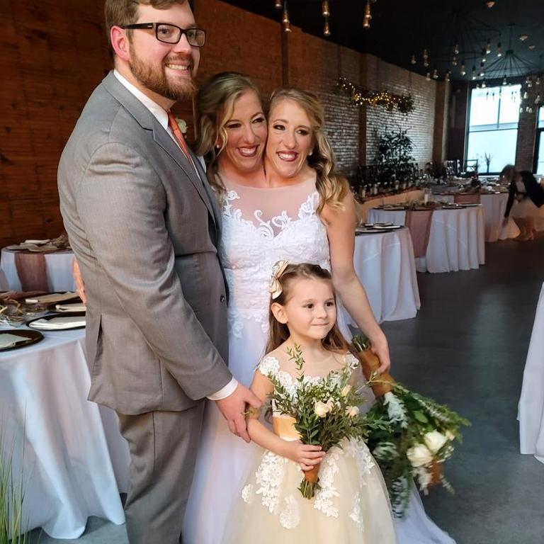 Abby Hensel and Joshua Bowling wed in 2021 at the Jerome Event Centre in Delano, Minnesota. Picture: Facebook