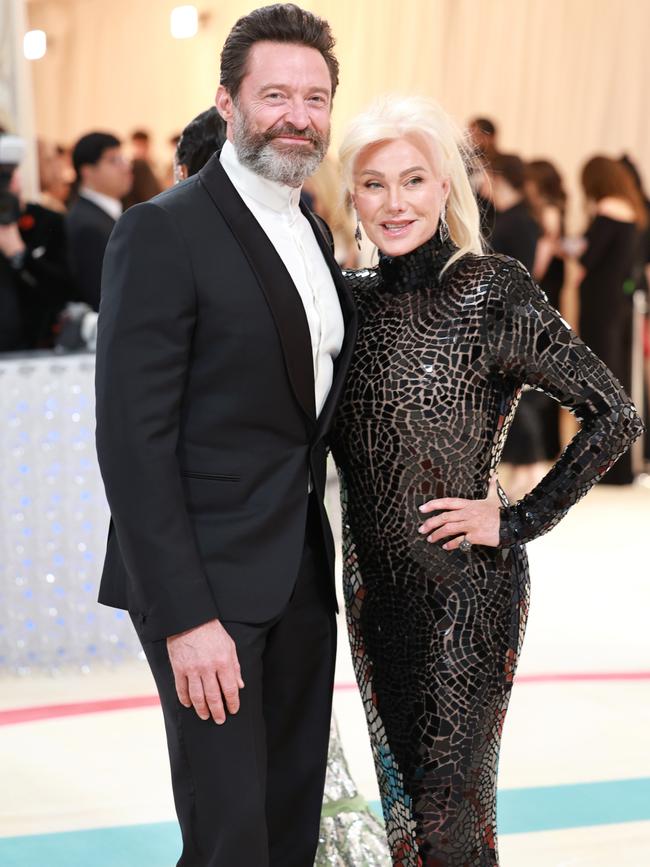 Hugh Jackman and Deborra-Lee Furness in one of their last red carpet appearances as a married couple. Picture: Getty Images