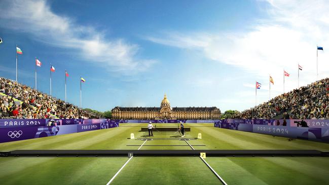 Archery will be staged on the lawns at Les Invalides.