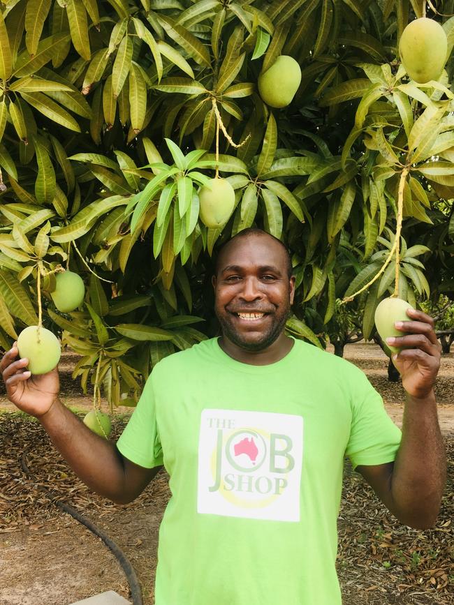 Vanuatu fruit picker Yanmck Nauen. Picture: Gary Shipway