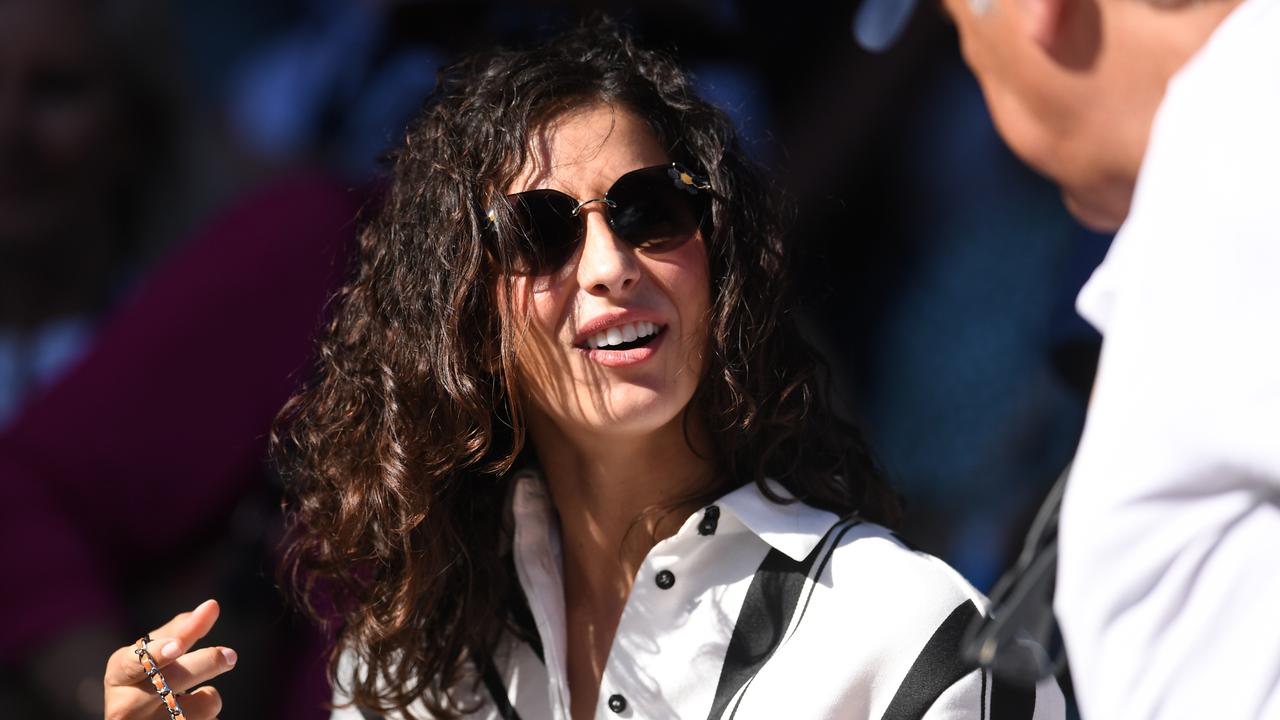 Xisca Perello, girlfriend of Rafael Nadal, is seen in the crowd during the match between Rafael Nadal of Spain and Tomas Berdych of the Czech Republic during day seven of the Australian Open tennis tournament in Melbourne, Sunday, January 20, 2019. (AAP Image/Lukas Coch) NO ARCHIVING, EDITORIAL USE ONLY