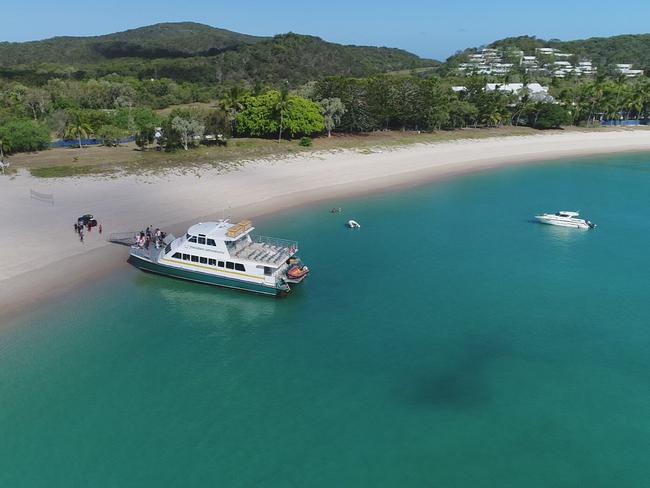 The island was once a party paradise but the resort has fallen into disrepair. Picture: Supplied