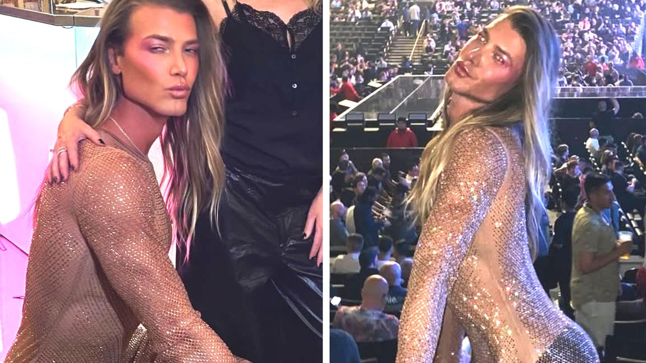 Christian Wilkins’ totally see-through dress