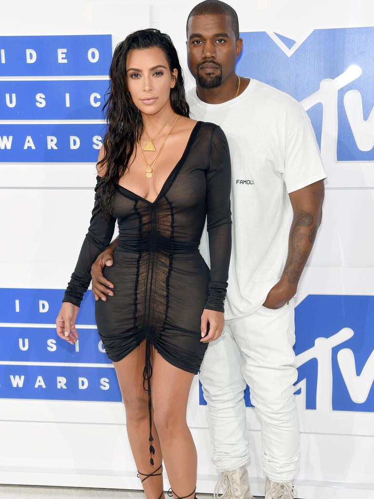 Kim with ex-husband Kanye West in 2016. Picture: Jamie McCarthy/Getty Images)