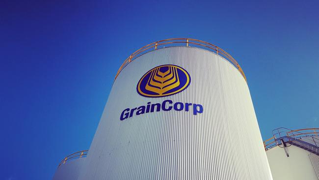 Grain stores at a GrainCorp site.