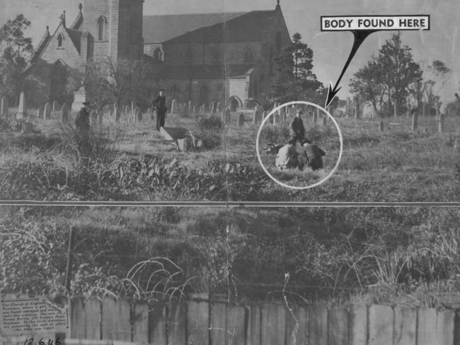 &lt;b&gt;A picture, dated June 12 1946, shows where Joan Norma Ginn’s body was found.&lt;/b&gt;