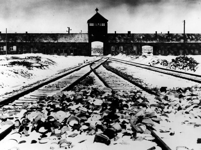 Auschwitz Photographed in January 1945 after its liberation by the Red Army. 7000 survivors were still there.