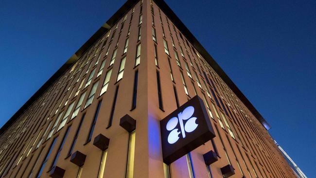 Markets are awaiting an OPEC+ meeting scheduled for Tuesday as the oil cartel mulls deeper production cuits. Picture: Joe Klamar / AFP