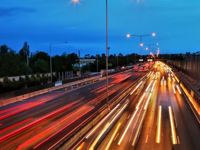 Victorians are paying up to $32 a day to drive to and from Melbourne on toll roads. Picture: Hamish Blair