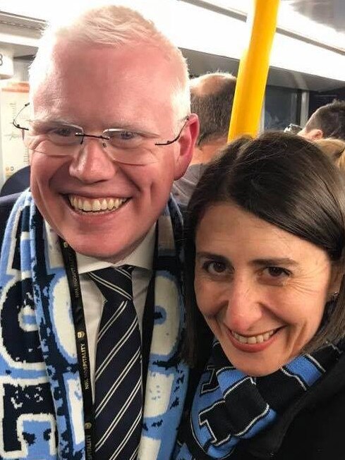 Gareth Ward MP with Gladys Berejiklian.