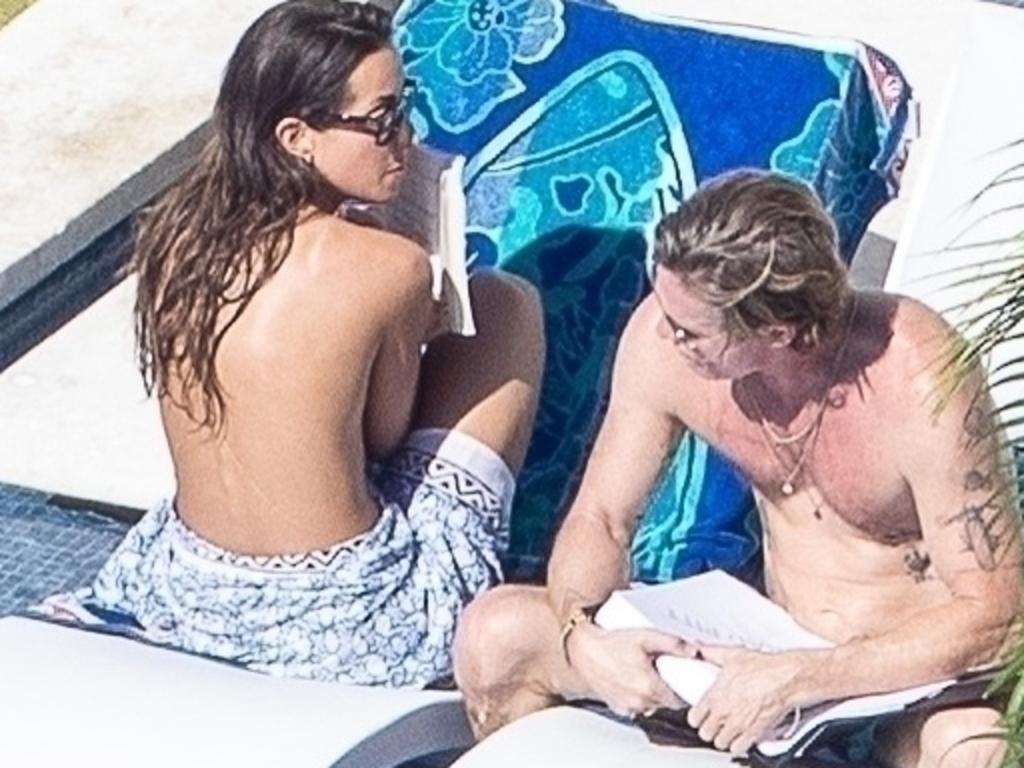 Shirtless Brad Pitt sunbathes with topless Ines de Ramon on Cabo trip Photos news.au — Australias leading news site