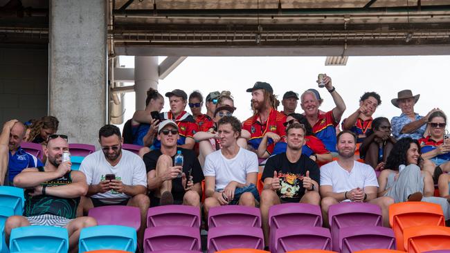 Fans shot in the 2023-24 NTFL Women's Grand Final between PINT and St Mary's. Picture: Pema Tamang Pakhrin