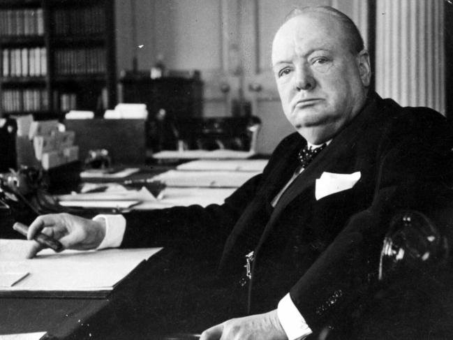 Winston Churchill in the Cabinet Room at No.10 Downing Street in 1940. Picture: Cecil Beaton