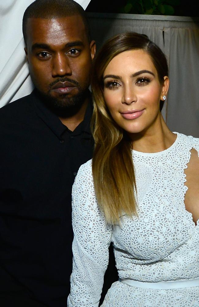 Kanye and Kim in happier times at DuJour Magazine's event in 2013 in Miami Beach, Florida. Picture: Eugene Gologursky/Getty Images for DuJour Magazine