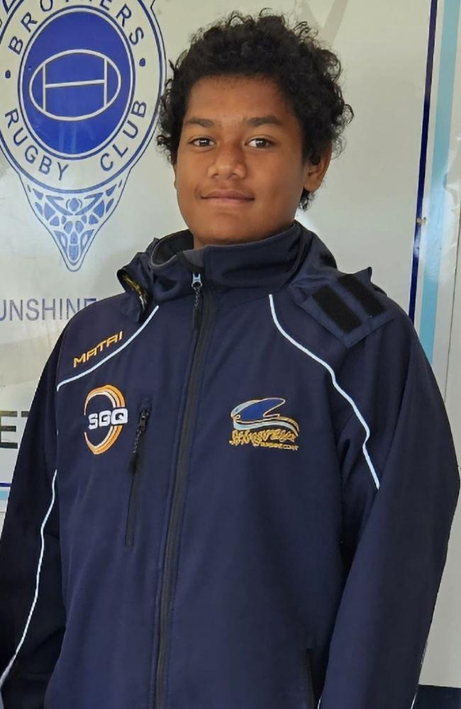 Sunshine Coast junior rugby union star Jairus Patelesio.