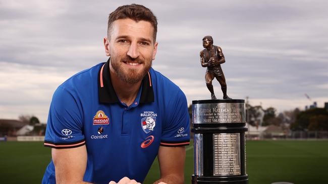 Bulldog skipper Marcus Bontempelli has now won the MVP twice. Picture: Michael Klein.