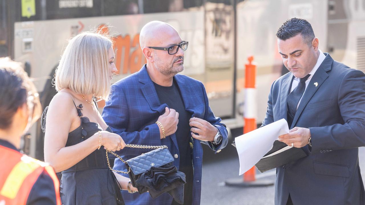 VIPs arriving at Raheen Anthony Pratt’s house at 94 Studley Park Rd. Picture: Jason Edwards