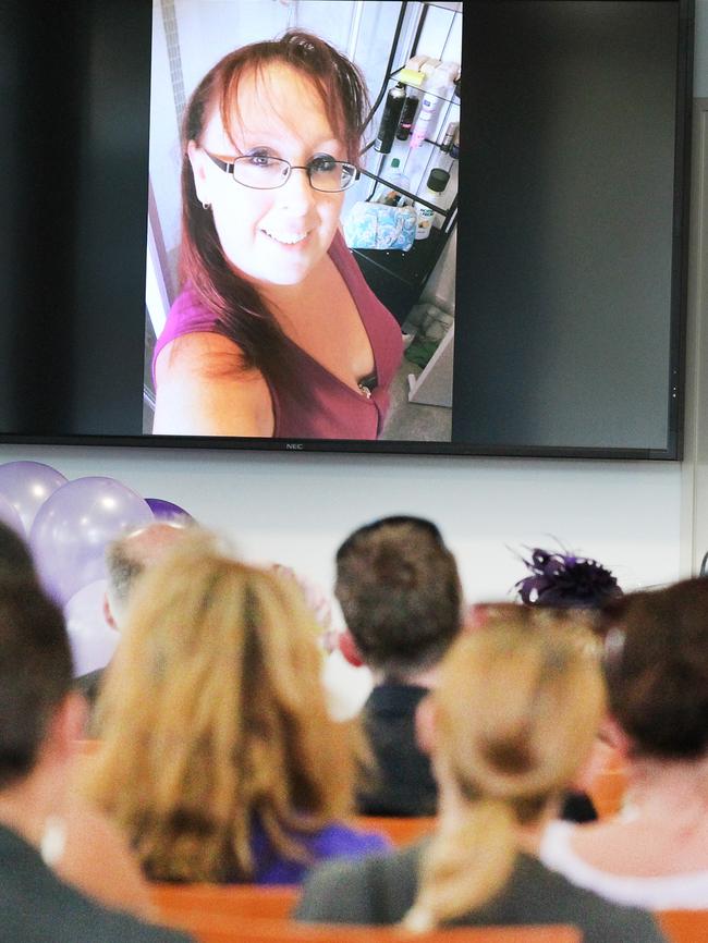 A photo of Teresa Bradford at the emotional service. Picture Mike Batterham