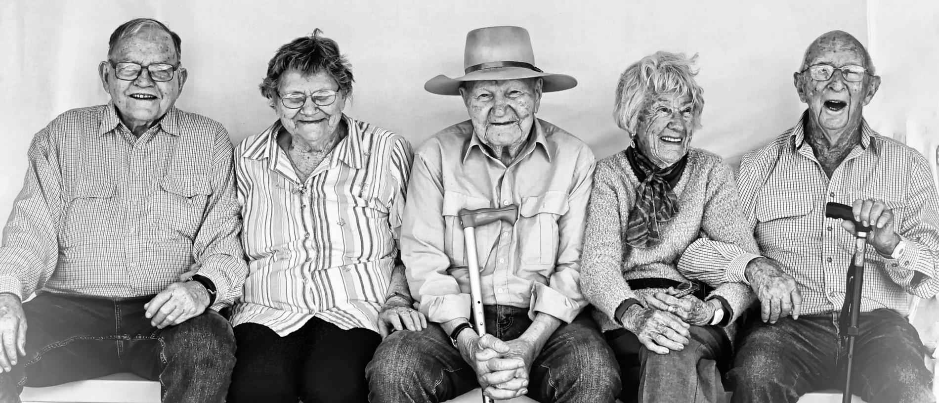 South Burnett nonagenarians (from left) Ian Fitzgerald, Mavis O’Neill, Mal Stegemann, Sally Adams and Gordon McGill. The Kilkivan and District Community Care Association recently launched a gofundme campaign to raise enough money to buy the former St Kevin’s Catholic Church in Church Street.