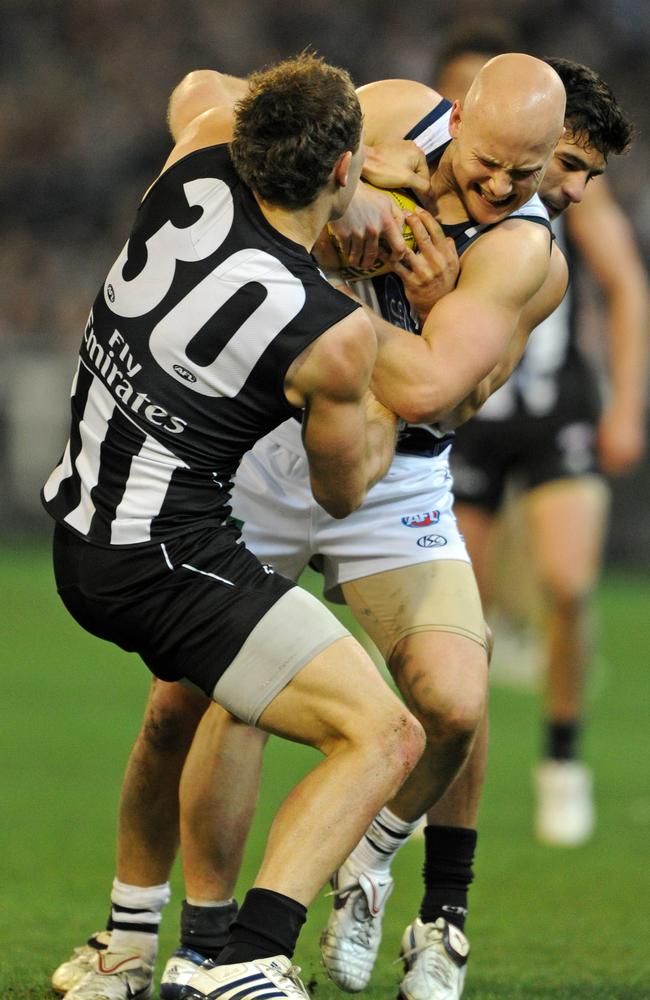 Brent Macaffer was renowned for his tagging roles on the likes of Gary Ablett while playing for Collingwood.