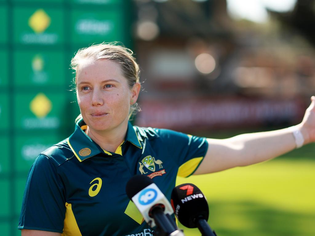 Alyssa Healy says the pressure on the Australian women’s cricket team to deliver is immense. Picture: Getty