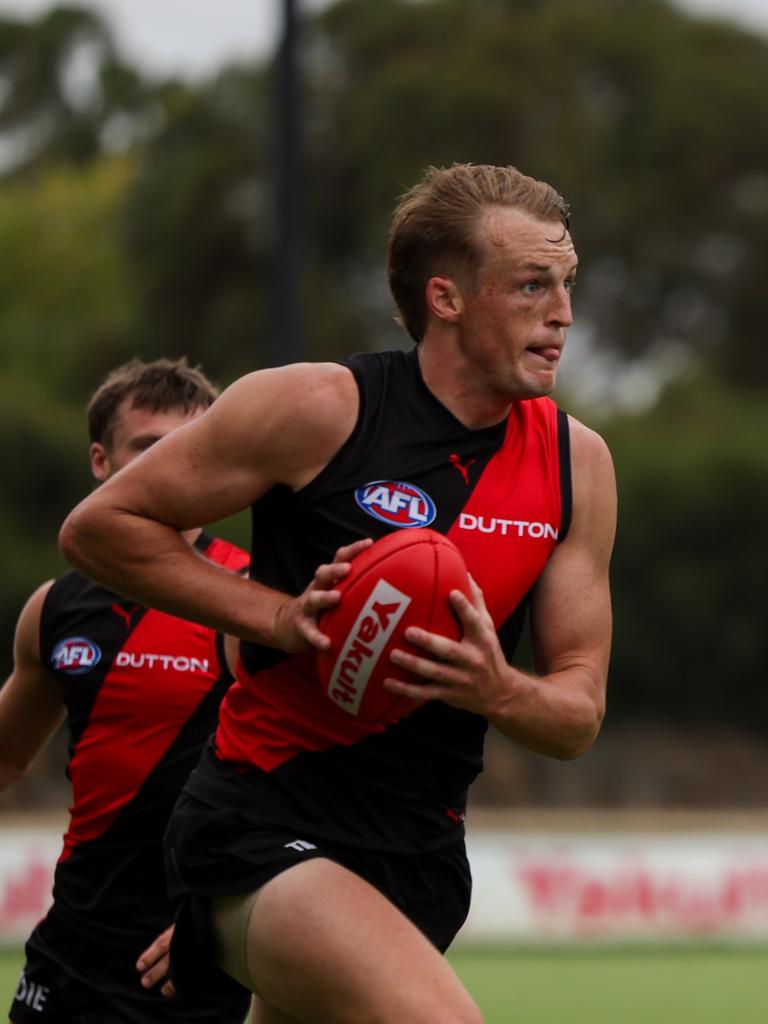 Mason Redman impressed. Picture: Aiden Tilley, Essendon FC