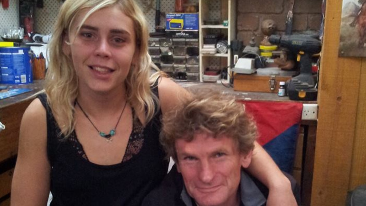 Elly and her dad. Picture: Supplied