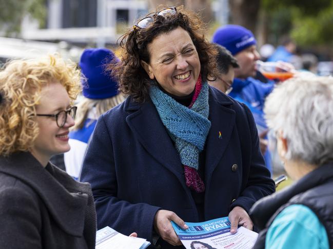 Dr Ryan has said if elected to a hung parliament she will support whichever party has stronger integrity and climate policies. Picture: Daniel Pockett/Getty Images