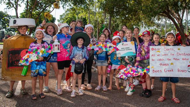 Bees Creek Primary School as thousands of Territorians braved the tropical heat for A Very Darwin Christmas Pageant. Picture: Pema Tamang Pakhrin