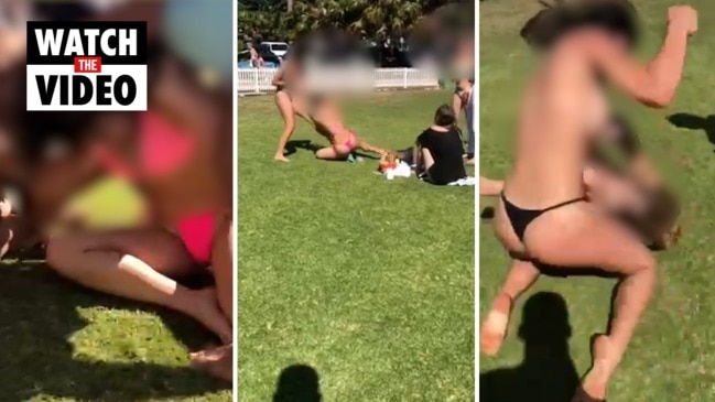 Sickening video shows a teenage girl attacking two other young women