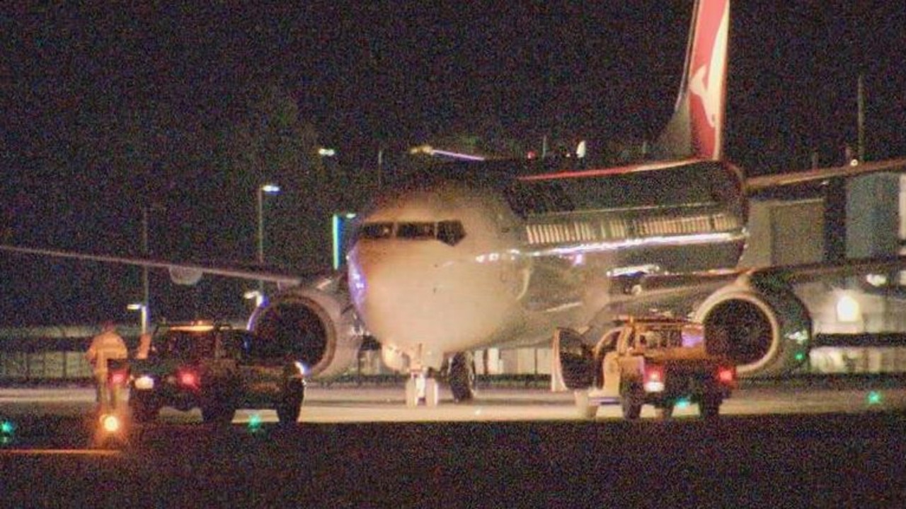 It was the second flight in a week to get stranded on the tarmac for hours. Picture: Nine