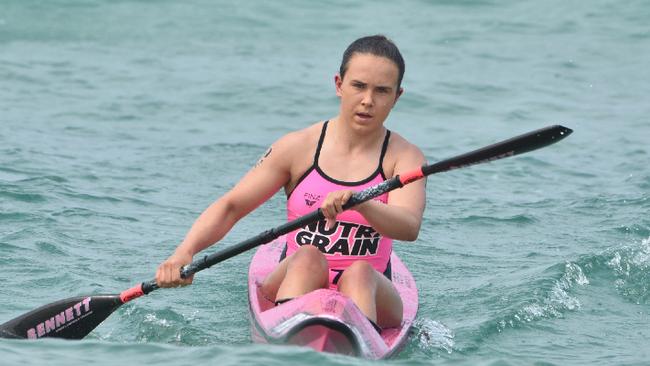 Jemma Smith competing in the second round of the Nutri-Grain ironwoman series. Pic: HarvPix