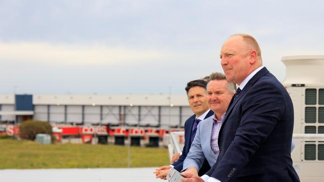 CDC Data Centres chief Greg Boorer (right) at Eastern Creek.