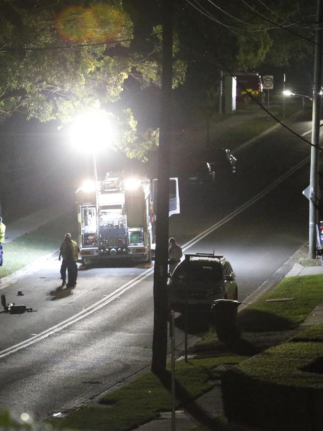 The scene of the fatal accident on Bettington Rd, Oatlands Picture: Steve Tyson