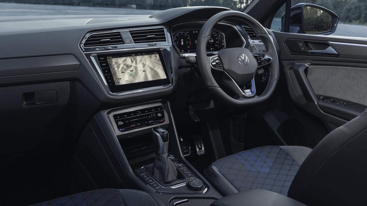 Sporty bucket seats are among the changes to the Volkswagen Tiguan R Grid Edition.