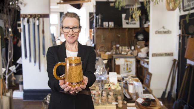 Lost but found: Lisa Rundell at her shop in Piper Street, Kyneton. Picture: Zoe Phillips