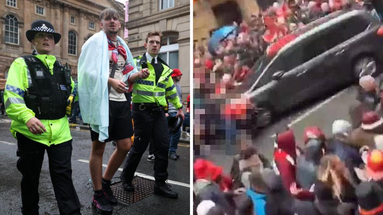 Staggering update after car rams into crowd