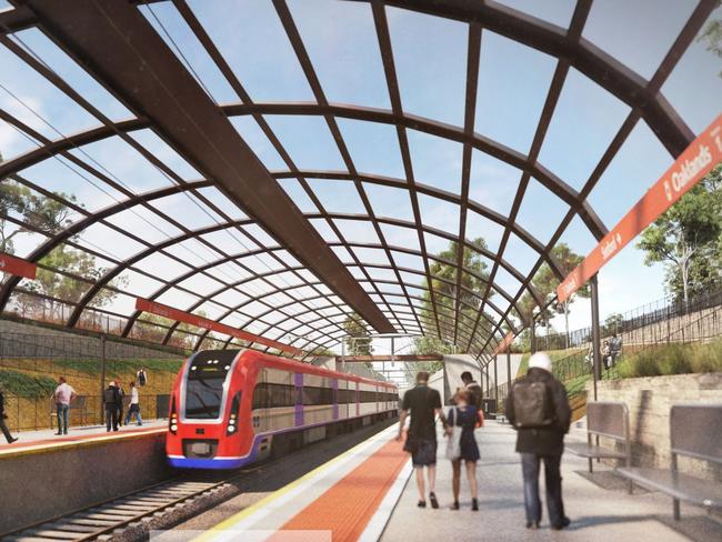 Artists Impressions of the Oaklands Crossing provided on 16 Jan 2018 .