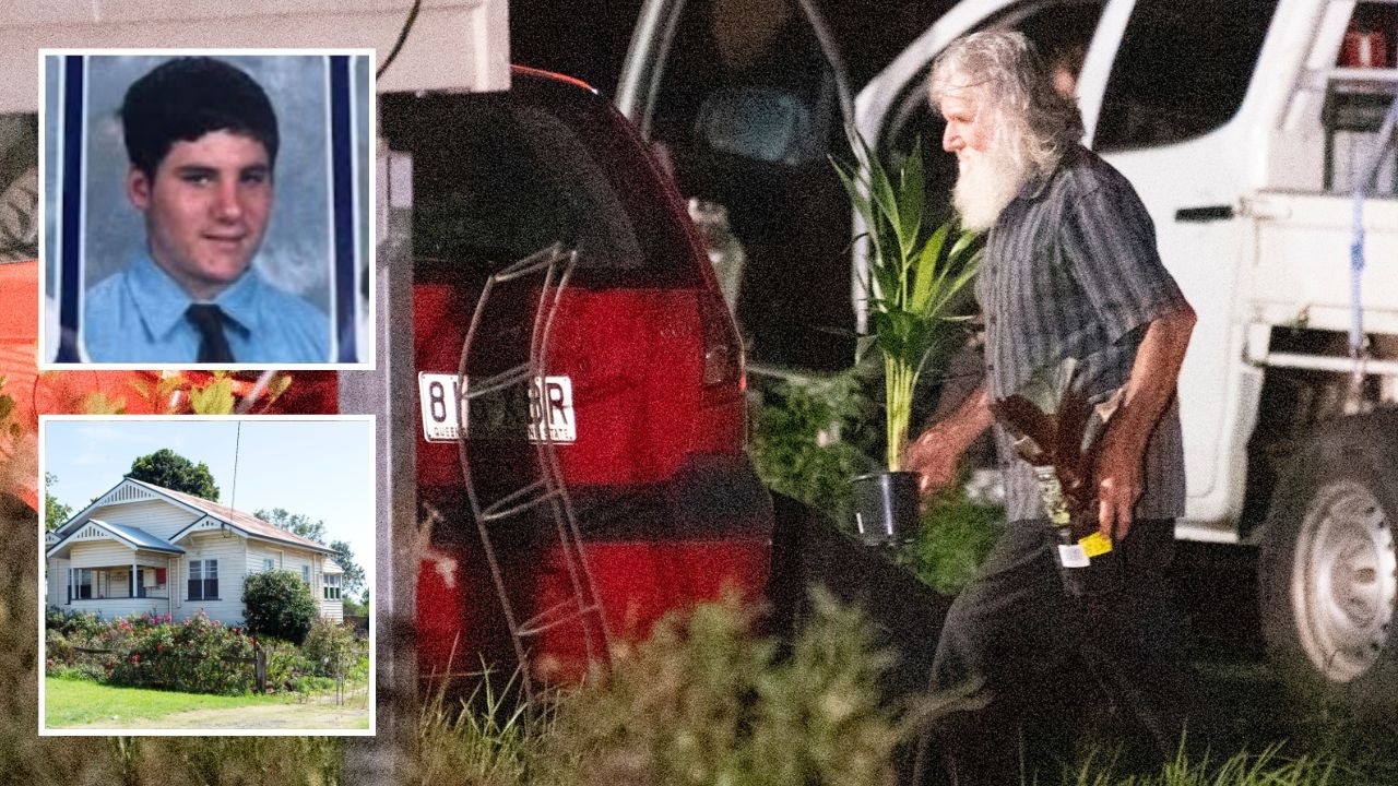 Bondi Junction killer Joel Cauchi's dad, Andrew, is seen outside the family home in Toowoomba.