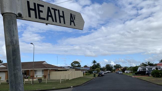 A block of units at Heath Avenue in Tuncurry were cordoned off as police investigated on Monday, April 24. Picture: Janine Watson