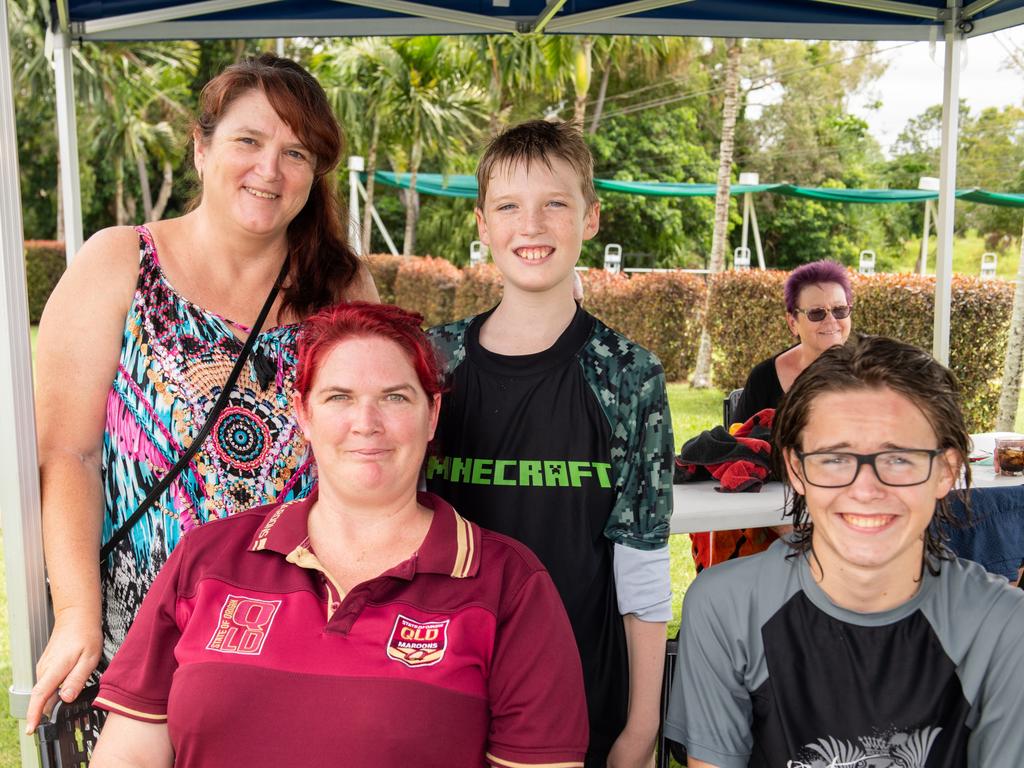 Coraley Craig, Kylie Doyle, Logan Doyle and Connor Doyle from Andergrove at Australia Day @ The Bowlsie Northern Beaches Bowls club.Picture: Michaela Harlow